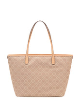 TORY BURCH - Tote T Monogram con Manici - Beige - LIDIASHOPPING® - Official Website