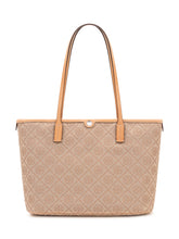 TORY BURCH - Tote con Motivo Monogram - Beige - LIDIASHOPPING® - Official Website