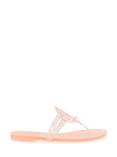 TORY BURCH - Miller Jelly Sandal with Logo - Pink - LIDIASHOPPING® - Official Website