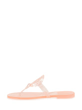 TORY BURCH - Miller Jelly Sandal with Logo - Pink - LIDIASHOPPING® - Official Website