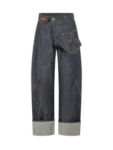 J.W. ANDERSON - Jeans Twisted Workwear con Risvolto - Blu - LIDIASHOPPING® - Official Website
