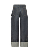 J.W. ANDERSON - Jeans Twisted Workwear con Risvolto - Blu - LIDIASHOPPING® - Official Website