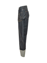 J.W. ANDERSON - Jeans Twisted Workwear con Risvolto - Blu - LIDIASHOPPING® - Official Website