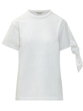 J.W. ANDERSON - T-shirt con Nodo sulla Manica - Bianco - LIDIASHOPPING® - Official Website