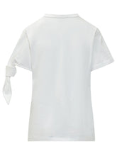 J.W. ANDERSON - T-shirt con Nodo sulla Manica - Bianco - LIDIASHOPPING® - Official Website