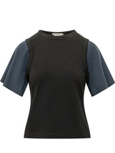 J.W. ANDERSON - T-shirt Double Layered - Nero - LIDIASHOPPING® - Official Website