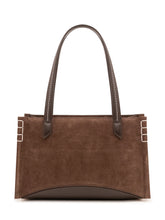 J.W. ANDERSON - Borsa Elongated Loafer Cabas con Impunture a Contr - Marrone - LIDIASHOPPING® - Official Website