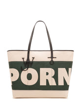 J.W. ANDERSON - XL Anchor Tote with Maxi Lettering - White - LIDIASHOPPING® - Official Website