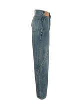 J.W. ANDERSON - Jeans Workwear a Gamba Ampia con Tasca Applicata - Blu - LIDIASHOPPING® - Official Website