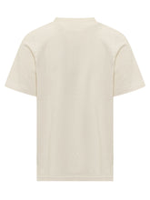 J.W. ANDERSON - T-shirt Circular con Logo Frontale - Bianco - LIDIASHOPPING® - Official Website