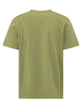 J.W. ANDERSON - T-shirt Circular con Logo Frontale - Verde - LIDIASHOPPING® - Official Website