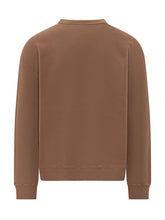 J.W. ANDERSON - Felpa con Ricamo Frontale Sfilacciato - Marrone - LIDIASHOPPING® - Official Website