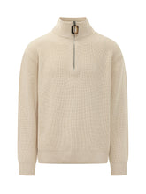 J.W. ANDERSON - Half Zip Jumper with High Neck - White - LIDIASHOPPING® - Official Website