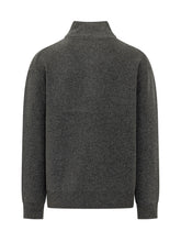 J.W. ANDERSON - Half Zip Jumper with High Neck - Grey - LIDIASHOPPING® - Official Website