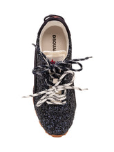 DSQUARED2 - Low Top Sneakers with Glitter - Black - LIDIASHOPPING® - Official Website