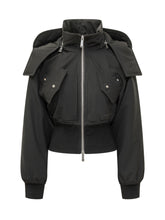 DSQUARED2 - Piumino Corto con Collo Alto - Nero - LIDIASHOPPING® - Official Website