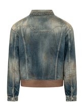 DSQUARED2 - Embroidered Denim Jacket - Blue - LIDIASHOPPING® - Official Website