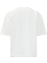 DSQUARED2 - T-shirt Loose Fit con Stampa Logo - Bianco - LIDIASHOPPING® - Official Website