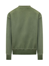DSQUARED2 - Felpa Girocollo con Ricamo - Verde - LIDIASHOPPING® - Official Website