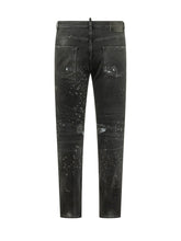 DSQUARED2 - Teddy Jeans with Splatter Effect - Black - LIDIASHOPPING® - Official Website