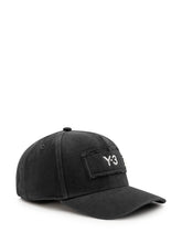 Y-3 - Baseball Cap with Front Patch - Black - LIDIASHOPPING® - Official Website