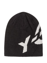 Y-3 - Ribbed Beanie with Oversized Graphic - Black - LIDIASHOPPING® - Official Website