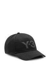 Y-3 - Cappello Baseball con Ricamo Frontale - Nero - LIDIASHOPPING® - Official Website