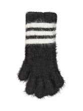 Y-3 - Guanti a Pelo Lungo con Righe - Nero - LIDIASHOPPING® - Official Website