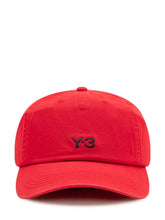 Y-3 - Cappellino con Logo Ricamato - Rosso - LIDIASHOPPING® - Official Website