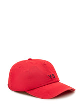 Y-3 - Cappellino con Logo Ricamato - Rosso - LIDIASHOPPING® - Official Website