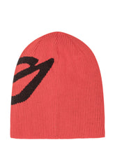 Y-3 - Ribbed Beanie with Side Graphic - Red - LIDIASHOPPING® - Official Website