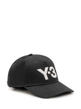 Y-3 - Cappello Baseball con Logo Ricamato - Nero - LIDIASHOPPING® - Official Website
