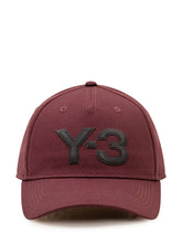 Y-3 - Cappello Baseball con Lettering Ricamato - Rosso - LIDIASHOPPING® - Official Website