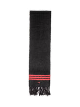 Y-3 - Sciarpa a Pelo Lungo con Frange - Nero - LIDIASHOPPING® - Official Website