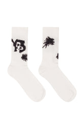 Y-3 - Calzini Chino con Motivo Grafico - Bianco - LIDIASHOPPING® - Official Website