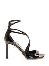 JIMMY CHOO - Azia Sandals with Crossed Straps - Black - LIDIASHOPPING® - Official Website
