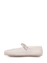 JIMMY CHOO - Ballerina The Jelly Traforata con Cinturino - Argento - LIDIASHOPPING® - Official Website