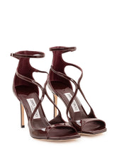 JIMMY CHOO - Azia Sandals with Crossed Straps - Red - LIDIASHOPPING® - Official Website