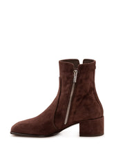 JIMMY CHOO - Eliot Ankle Boots with Block Heel - Brown - LIDIASHOPPING® - Official Website