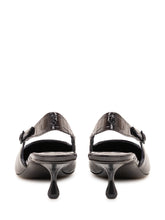 JIMMY CHOO - Amel Slingback Pumps with Crocodile Pattern - Black - LIDIASHOPPING® - Official Website