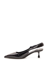 JIMMY CHOO - Amel Slingback Pumps with Crocodile Pattern - Black - LIDIASHOPPING® - Official Website