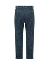 JACOB COHEN - Pantaloni Herny Cropped con Risvolto - Blu - LIDIASHOPPING® - Official Website