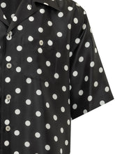 DOLCE & GABBANA - Camicia a Maniche Corte con Stampa Geometrica e Cintura - Nero - LIDIASHOPPING® - Official Website