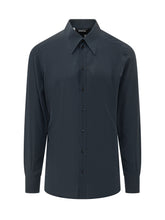 DOLCE & GABBANA - Camicia a Maniche Corte con Bordi Decorati - Blu - LIDIASHOPPING® - Official Website