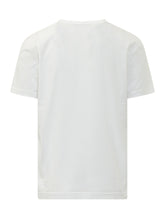 DOLCE & GABBANA - T-shirt a Girocollo con Lettering Ricamato - Bianco - LIDIASHOPPING® - Official Website