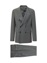 DOLCE & GABBANA - Abito Due Pezzi Doppiopetto - Grigio - LIDIASHOPPING® - Official Website