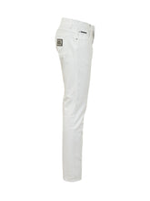 DOLCE & GABBANA - Pantaloni a Cinque Tasche con Strappo - Bianco - LIDIASHOPPING® - Official Website