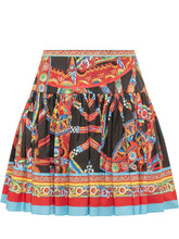 DOLCE & GABBANA - Long Skirt with Ornamental Print - Multicolor - LIDIASHOPPING® - Official Website