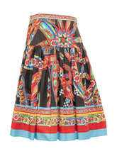 DOLCE & GABBANA - Long Skirt with Ornamental Print - Multicolor - LIDIASHOPPING® - Official Website