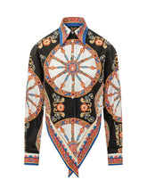 DOLCE & GABBANA - Camicia con Stampa Ornamentale - Nero - LIDIASHOPPING® - Official Website